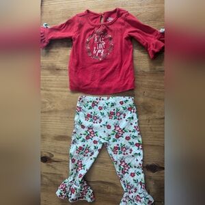 Christmas outfit toddler girl 24m play condition